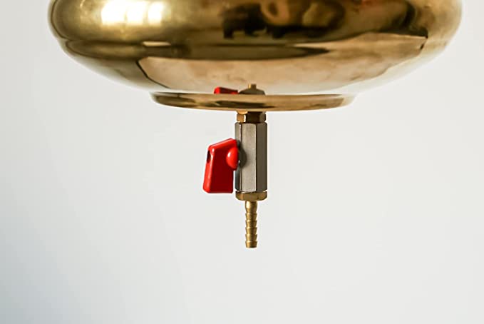 Shirodhara Pot Ayurvedic Equipment with Control Valve and Brass Chain for Panchkarma Abhyanga