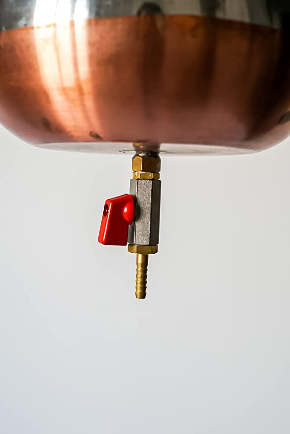 Shirodhara Pot Ayurvedic Equipment with Control Valve and Brass Chain for Panchkarma Abhyanga