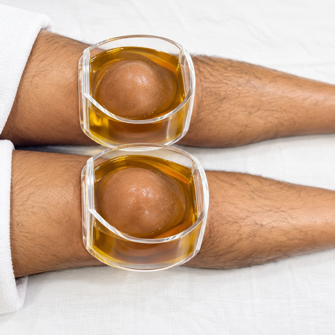 Acrylic Janu Basti Yantra for Ayurvedic Knee Pain Treatment