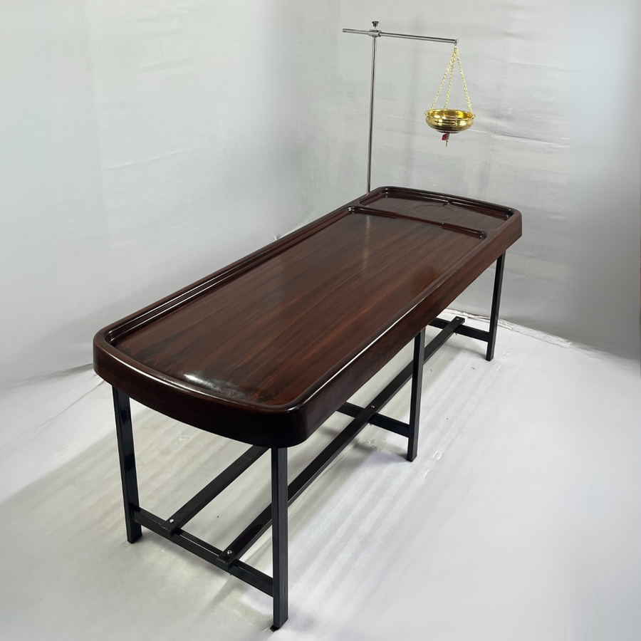 GOTBULL Commercial Series FRP Ayurvedic Abhyanga & Panchakarma Massage Table with WITH SHIRODHARA STAND