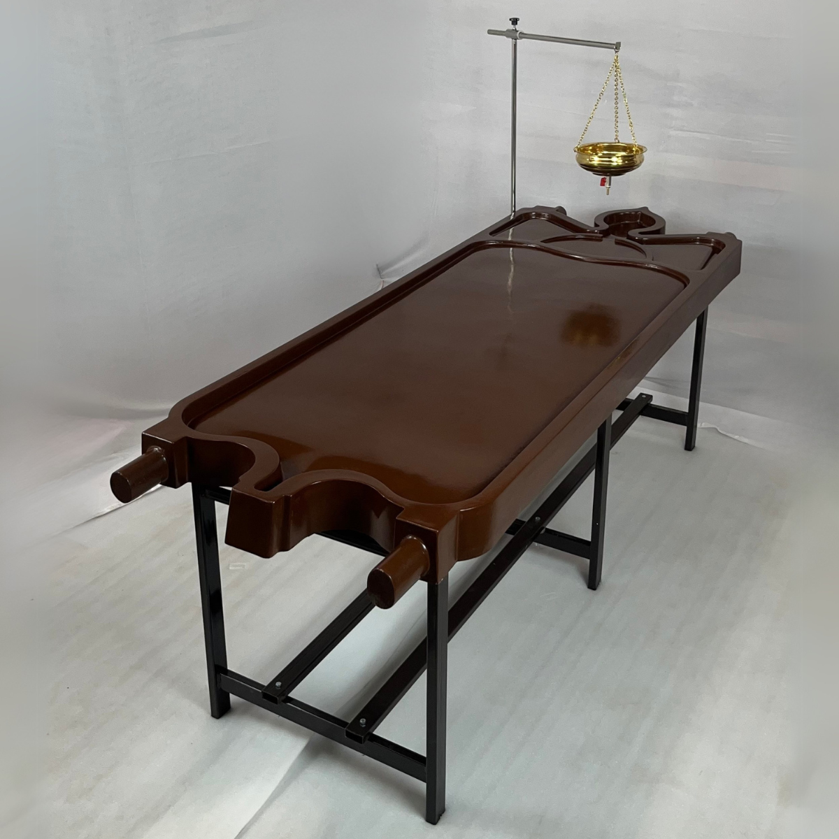 GOTBULL Commercial Series FRP Ayurvedic Abhyanga & Panchakarma Massage Table with WITH SHIRODHARA STAND
