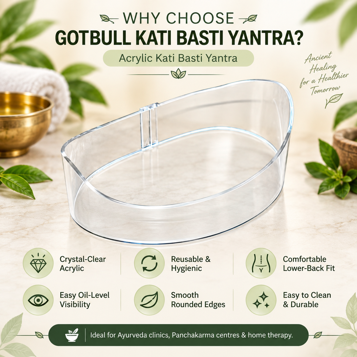 The GOTBULL Acrylic Kati Basti Yantra features